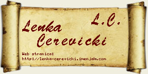 Lenka Čerevicki vizit kartica